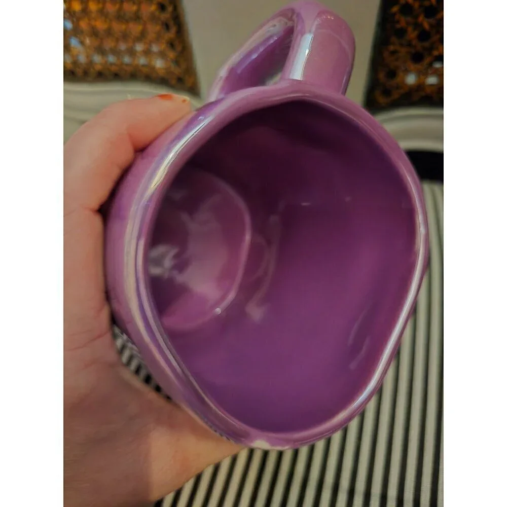 Rae Dunn Halloween Drink Up Witches Purple Luster Mug